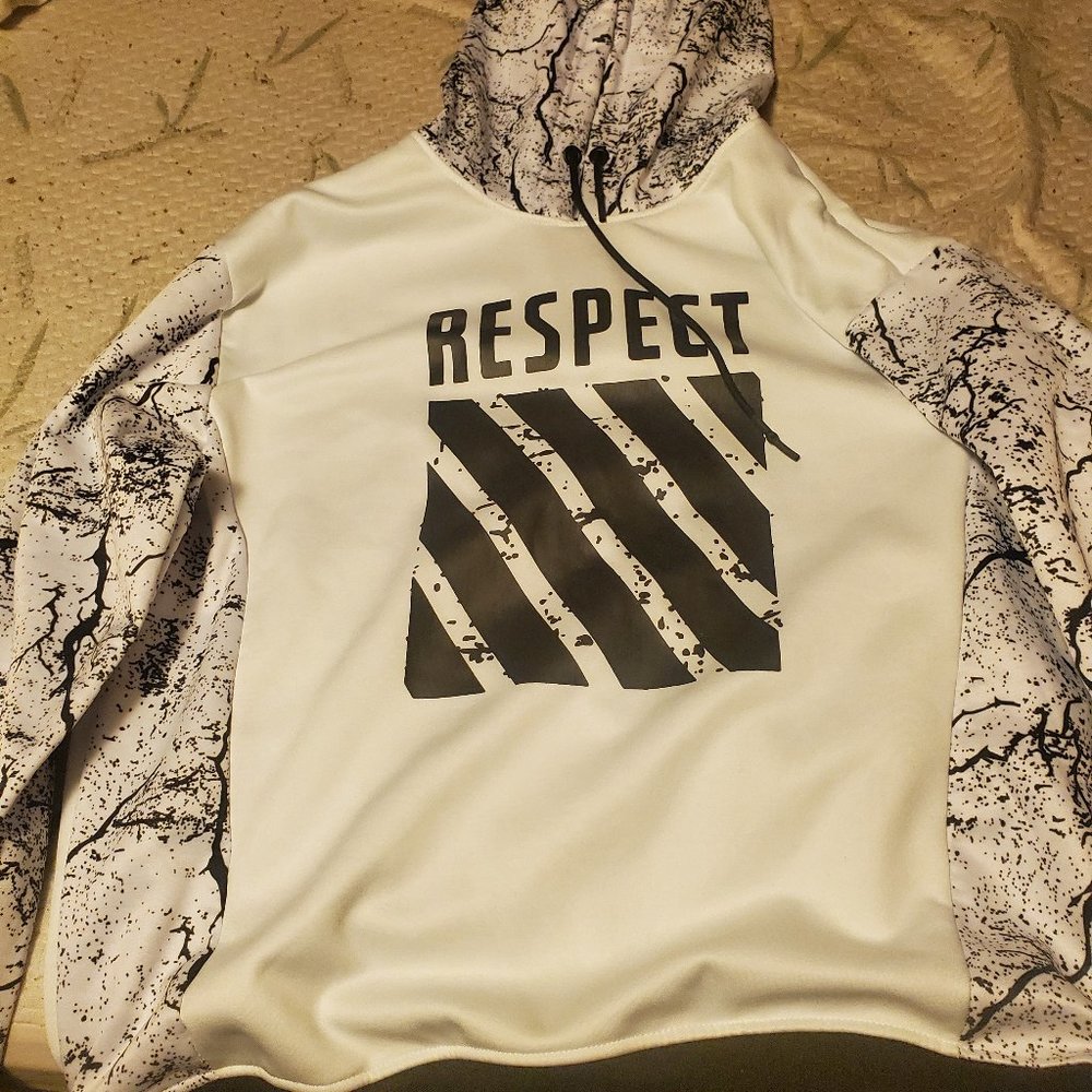 Men's Encrypted Respect White Pullover